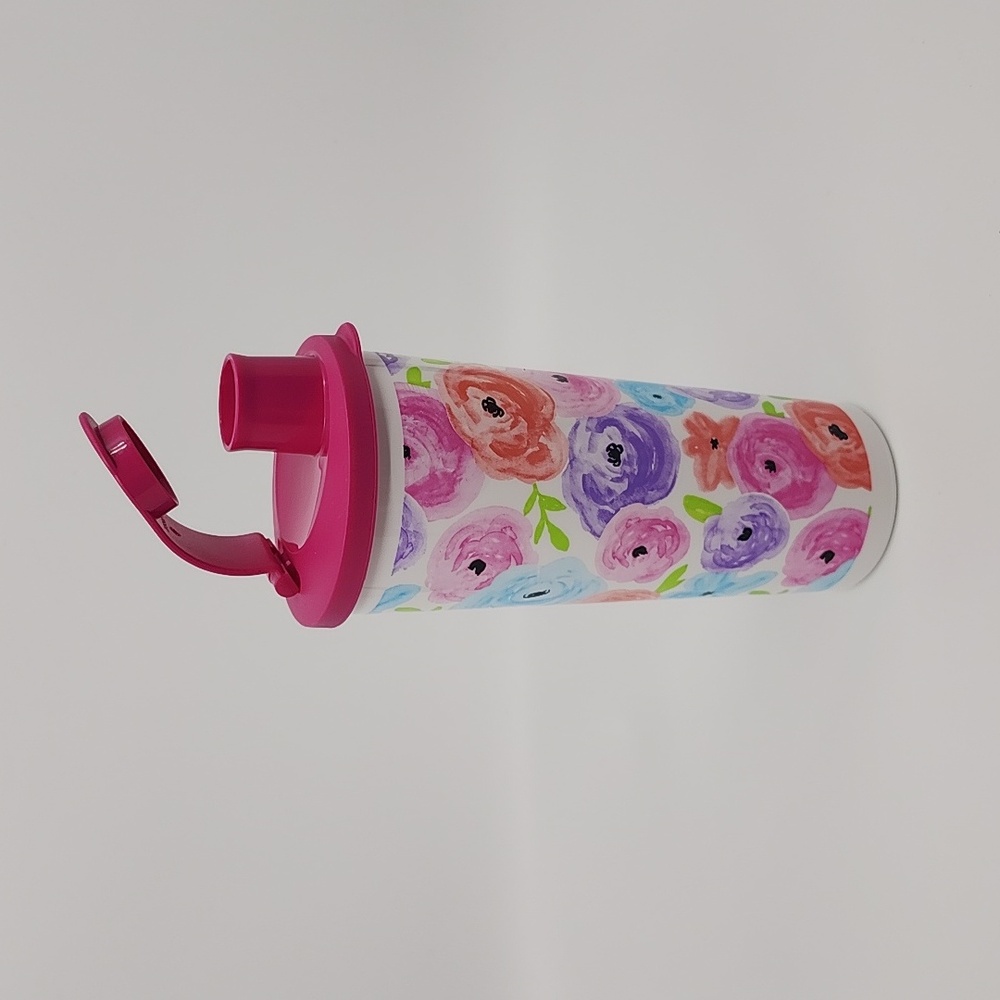 Tupperware Floral Tumbler 16oz New